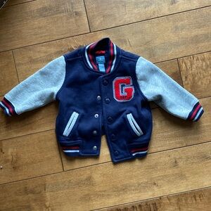 Baby Gap cotton varsity coat 6 to 12 months
